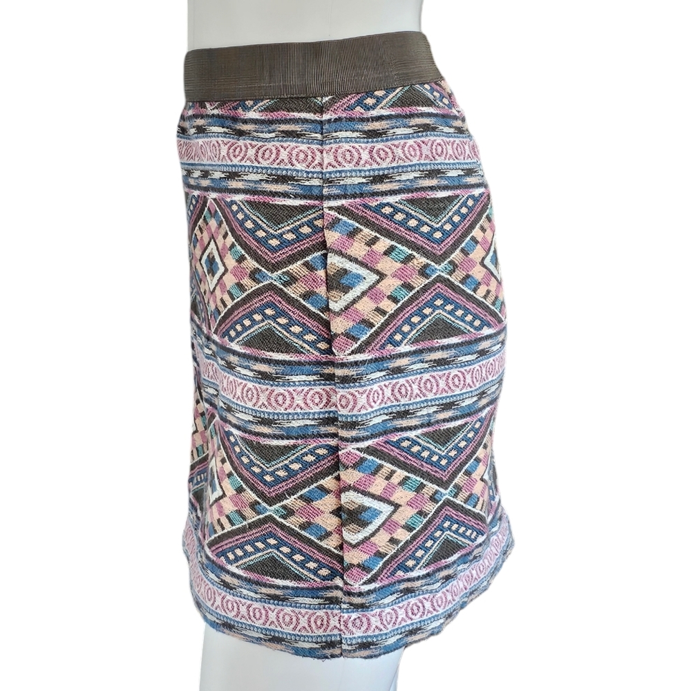 American Eagle Multicolored Aztec Mini Skirt Size… - image 3